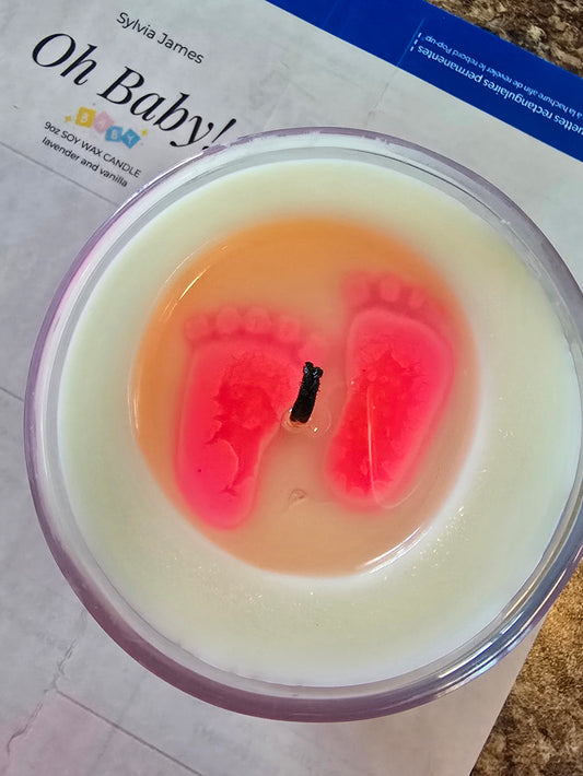 9oz Oh Baby! Gender reveal candle